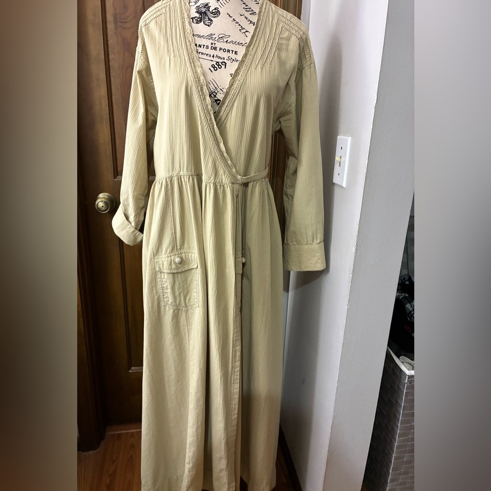 Free people Wrap Maxi Dress in tan